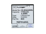 Battery for BQ Aquaris 4 B45, BT-1500-252 3.8V Li-Polymer 1700mAh / 6.46Wh