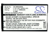 Battery for Blackberry Curve 8330 ACC-10477-001, BAT-06860-002, BAT-06860-003, C