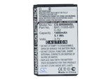 Battery for Blackberry 8830B ASY-14321-001, BAT-11005-001, C-X2 3.7V Li-ion 1400