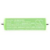 Battery for Braun 5884  1HR-AAAUV, 67030165, 67030834, 67030923, 7030923, HR-AAU