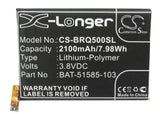 Battery for Blackberry SQR100-3 BAT-51585-003, BAT-51585-103, PTSM1 3.8V Li-Poly
