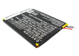 Battery for Blackberry STJ100-1 FIH435573, TLp025A2 3.8V Li-Polymer 2500mAh / 9.