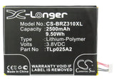 Battery for Blackberry STJ100-1 FIH435573, TLp025A2 3.8V Li-Polymer 2500mAh / 9.