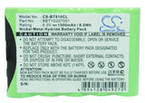 Battery for Uniden BT9100 BBTY0207001, BP-9100, BT-9100, BT-9200 6V Ni-MH 1500mA