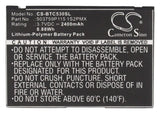 Battery for Blaupunkt Lucca 5.3 503759P115 1S2PMX 3.7V Li-Polymer 2400mAh / 8.88