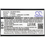 Battery for BT Elements 1K 43048 3.7V Li-ion 650mAh / 2.41Wh