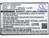 Battery for Blackview A8 MAX AB1683 3.8V Li-Polymer 2950mAh / 11.21Wh
