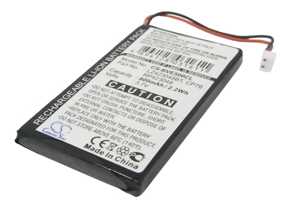Battery for BTI Verve 500 CP76, LZ423048, LZ423048BT, RP423048 3.7V Li-ion 600mA