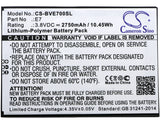 Battery for Blackview E7 E7 3.8V Li-Polymer 2750mAh / 10.45Wh