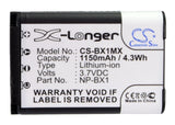 Battery for Sony HDR-MV1 NP-BX1 3.7V Li-ion 1150mAh / 4.26Wh