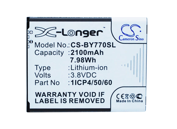 Battery for Beurer 952.62 1ICP4/50/60-210AR 3.8V Li-ion 2100mAh / 7.98Wh