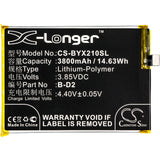 Battery for VIVO X20 Plus A Dual SIM B-D2, BK-B-D2 3.85V Li-Polymer 3800mAh / 14