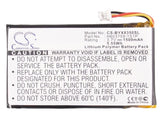 Battery for Bushnell Yardage Pro XGC H603759-1S1P 3.7V Li-Polymer 1500mAh / 5.6W
