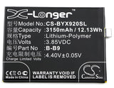 Battery for BBK VIVO X9i B-B9 3.85V Li-Polymer 3150mAh / 12.13Wh