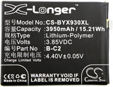Battery for BBK VIVO X9s Plus B-C2 3.85V Li-Polymer 3950mAh / 15.21Wh