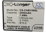 Battery for CAT B15Q B10-2 3.7V Li-ion 2000mAh / 7.4Wh