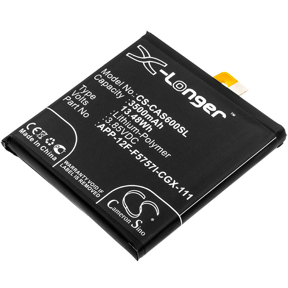 Battery for CATERPILLAR S60 APP-12F-F5757I-CGX-111 3.85V Li-Polymer 3500mAh / 13