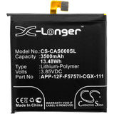 Battery for CATERPILLAR S60 APP-12F-F5757I-CGX-111 3.85V Li-Polymer 3500mAh / 13