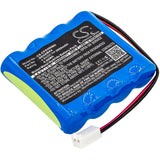 Battery for Cefar 2652 REHABX4 4.8V Ni-MH 2000mAh / 9.60Wh