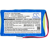 Battery for Cefar Rehab 4 Pro 2651, REHAB4PRO 7.2V Ni-MH 2000mAh / 14.40Wh