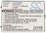 Battery for Cisco Linksys WIP300 CIW32ZBR 3.7V Li-ion 1000mAh / 3.70Wh