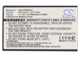 Battery for Spectralink 7202 84743424, ICP73048 3.7V Li-ion 950mAh / 3.52Wh