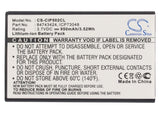 Battery for Spectralink 7720 84743424, ICP73048 3.7V Li-ion 950mAh / 3.52Wh