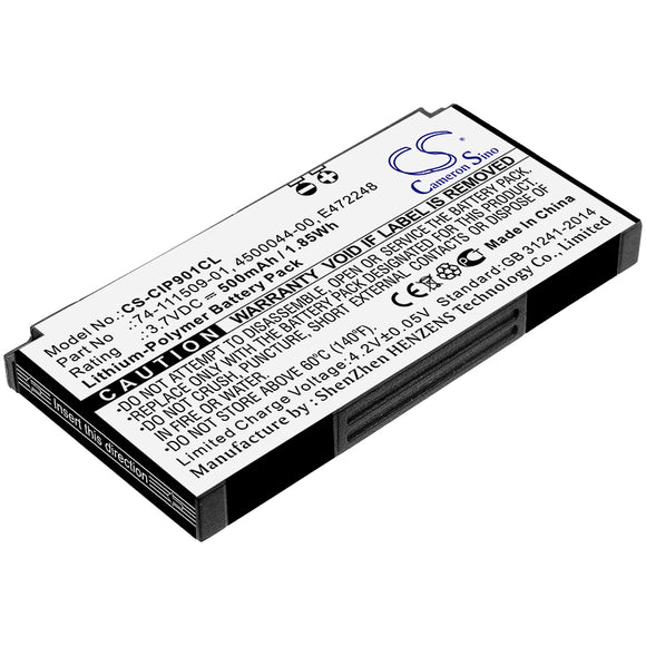 Battery for Cisco CCP-MIC-WRLS-S-US 4500044-00, 74-111509-01, E472248 3.7V Li-Po
