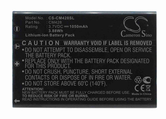 Battery for Creative DiVi CAM 428 Portable MP3 Play 3.7V Li-ion 1050mAh