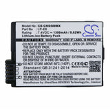 Battery for Canon EOS 600D LP-E8 7.4V Li-ion 1300mAh / 9.62Wh