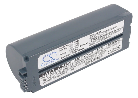 Battery for Canon Selphy CP-220 NB-CP1L, NB-CP2L, NB-CP2LH 22.2V Li-ion 1200mAh 