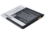Battery for Coolpad 8190Q CPLD-16 3.7V Li-ion 1650mAh / 6.11Wh