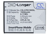 Battery for Coolpad 8190 CPLD-16 3.7V Li-ion 1650mAh / 6.11Wh