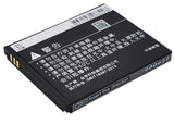 Battery for Coolpad 5216S CPLD-10 3.7V Li-ion 1100mAh / 4.07Wh