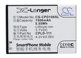 Battery for Coolpad 5213 CPLD-106, CPLD-111 3.7V Li-ion 1500mAh / 5.55Wh