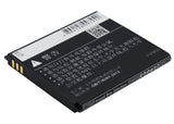 Battery for Coolpad 8070D CPLD-109 3.7V Li-ion 1400mAh / 5.18Wh