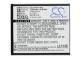 Battery for Coolpad 8079 CPLD-114 3.7V Li-ion 1300mAh / 4.81Wh