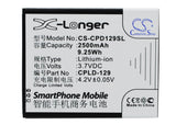 Battery for Coolpad 5315 CPLD-129 3.7V Li-ion 2500mAh / 9.25Wh