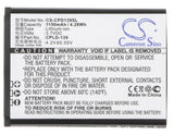 Battery for Coolpad 8021 CPLD-139 3.7V Li-ion 1150mAh / 4.26Wh