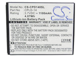 Battery for Coolpad 8150D CPLD-14 3.7V Li-ion 1100mAh / 4.07Wh