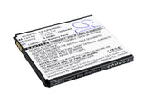 Battery for Coolpad 5313S CPLD-142 3.7V Li-ion 1500mAh / 5.55Wh