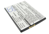 Battery for Coolpad 8736 CPLD-20 3.7V Li-ion 1600mAh / 5.92Wh