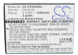 Battery for Coolpad 8736 CPLD-20 3.7V Li-ion 1600mAh / 5.92Wh