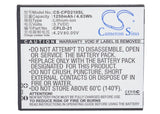 Battery for Coolpad 8185 CPLD-21 3.7V Li-ion 1250mAh / 4.63Wh