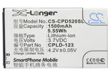 Battery for Coolpad 5200 CPLD-123 3.7V Li-ion 1500mAh / 5.55Wh