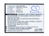 Battery for Coolpad 5263 CPLD-152 3.7V Li-ion 1450mAh / 5.37Wh