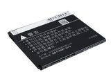 Battery for Coolpad 7251 CPLD-121 3.7V Li-ion 1650mAh / 6.11Wh