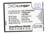 Battery for Coolpad 5855 CPLD-72, CPLD-78 3.7V Li-ion 1300mAh / 4.81Wh