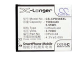 Battery for Coolpad 5880 CPLD-04 3.7V Li-ion 1500mAh / 5.55Wh
