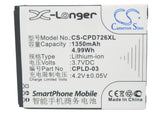Battery for Coolpad 7266 CPLD-03 3.7V Li-ion 1350mAh / 4.99Wh